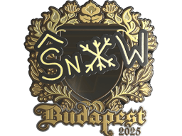 Sticker | snow (Gold) | Budapest 2025