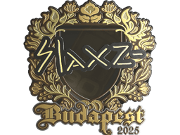 Sticker | slaxz- (Gold) | Budapest 2025