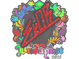 Sticker | sk0R (Holo) | Budapest 2025