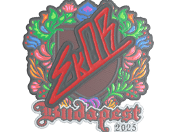 Sticker | sk0R (Embroidered) | Budapest 2025