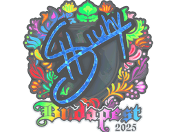Sticker | siuhy (Holo) | Budapest 2025