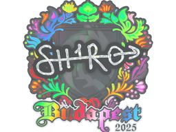 Sticker | sh1ro (Holo) | Budapest 2025