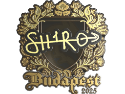 Sticker | sh1ro (Gold) | Budapest 2025