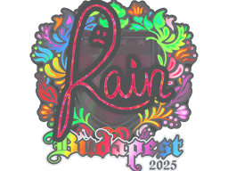Sticker | rain (Holo) | Budapest 2025
