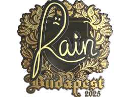 Sticker | rain (Gold) | Budapest 2025