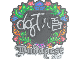 Sticker | dgt (Embroidered) | Budapest 2025