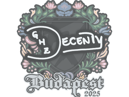 Sticker | decenty | Budapest 2025