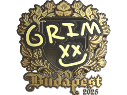 Sticker | Grim (Gold) | Budapest 2025