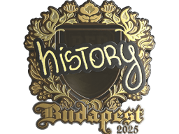 Sticker | History (Gold) | Budapest 2025