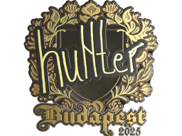 Sticker | huNter- (Gold) | Budapest 2025