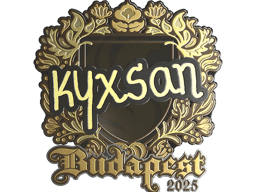 Sticker | kyxsan (Gold) | Budapest 2025