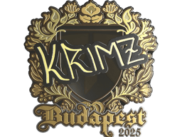 Sticker | KRIMZ (Gold) | Budapest 2025
