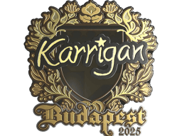 Sticker | karrigan (Gold) | Budapest 2025
