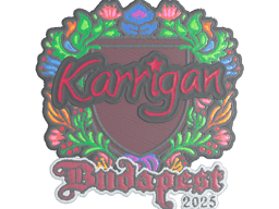 Sticker | karrigan (Embroidered) | Budapest 2025
