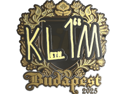 Sticker | kl1m (Gold) | Budapest 2025