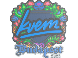 Sticker | Kvem (Embroidered) | Budapest 2025