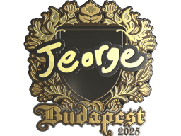Sticker | jeorge (Gold) | Budapest 2025