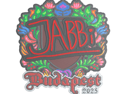 Sticker | jabbi (Embroidered) | Budapest 2025