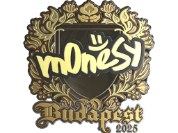 Sticker | m0NESY (Gold) | Budapest 2025