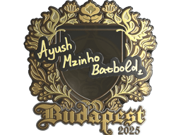 Sticker | mzinho (Gold) | Budapest 2025