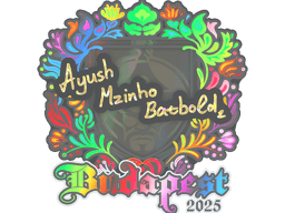 Sticker | mzinho (Holo) | Budapest 2025