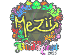Sticker | mezii (Holo) | Budapest 2025