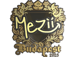 Sticker | mezii (Gold) | Budapest 2025