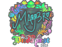Sticker | MAJ3R (Holo) | Budapest 2025