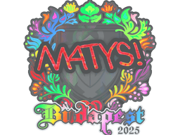 Sticker | MATYS (Holo) | Budapest 2025