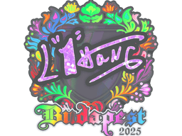 Sticker | L1haNg (Holo) | Budapest 2025
