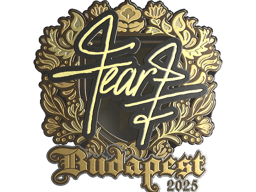 Sticker | fEAR (Gold) | Budapest 2025