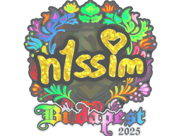 Sticker | n1ssim (Holo) | Budapest 2025