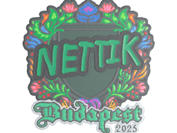 Sticker | nettik (Embroidered) | Budapest 2025