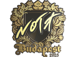 Sticker | nota (Gold) | Budapest 2025