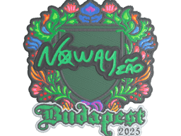 Sticker | noway (Embroidered) | Budapest 2025