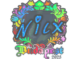 Sticker | nicx (Holo) | Budapest 2025
