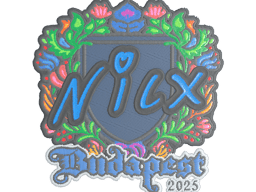 Sticker | nicx (Embroidered) | Budapest 2025