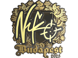 Sticker | NiKo (Gold) | Budapest 2025