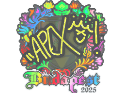 Sticker | apEX (Holo) | Budapest 2025