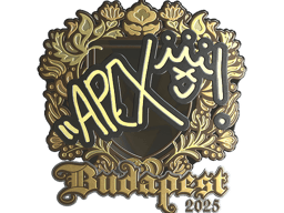 Sticker | apEX (Gold) | Budapest 2025