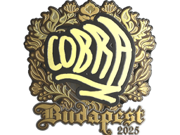 Sticker | cobra (Gold) | Budapest 2025