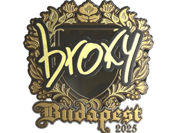 Sticker | broky (Gold) | Budapest 2025