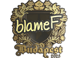 Sticker | blameF (Gold) | Budapest 2025