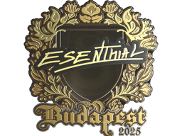 Sticker | esenthial (Gold) | Budapest 2025