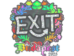 Sticker | exit (Holo) | Budapest 2025