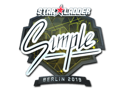 Naklejka | s1mple (foliowana) | Berlin 2019
