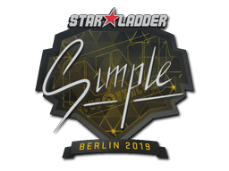 Naklejka | s1mple | Berlin 2019