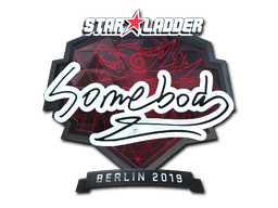 Naklejka | somebody (foliowana) | Berlin 2019