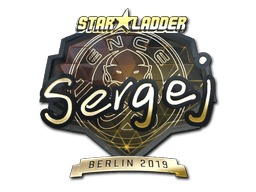 Naklejka | sergej (złota) | Berlin 2019