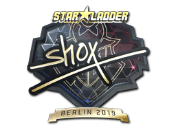Naklejka | shox (złota) | Berlin 2019